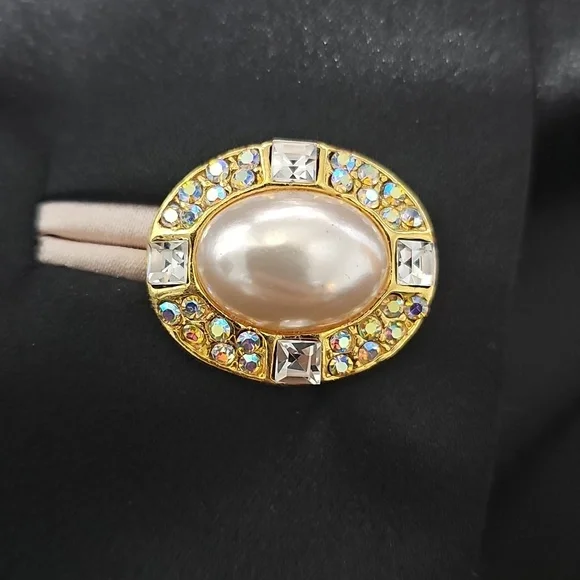 Frascara Vintage Sophisticated Black and Cream Tuxedo Blazer Size 10 - Picture 6 of 8